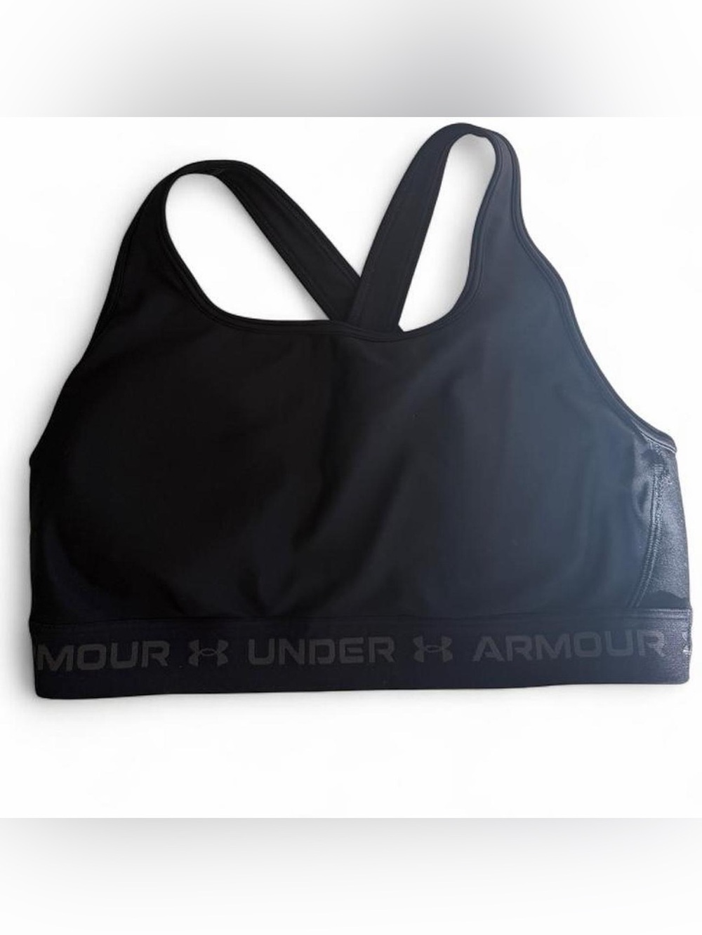 Under Armour Black Low-Impact Crossback Sports Bra
